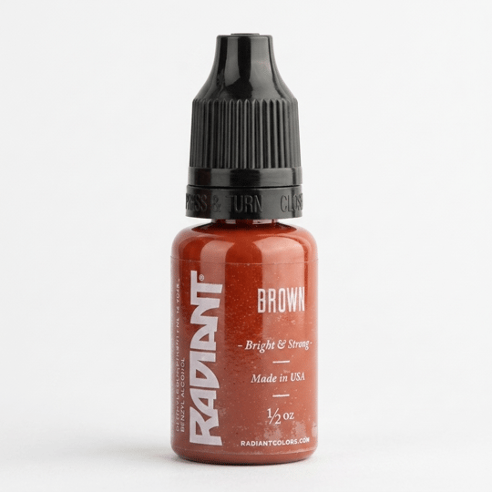 Radiant Colors Brown Kahverengi Dövme Boyası 0,5oz - 15ml