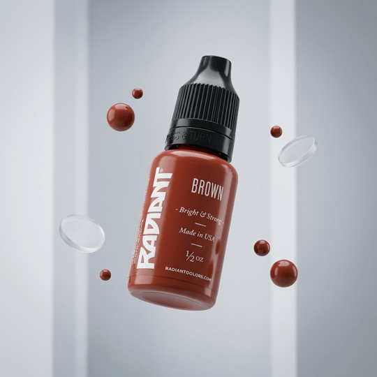 Radiant Colors Brown Kahverengi Dövme Boyası 0,5oz - 15ml