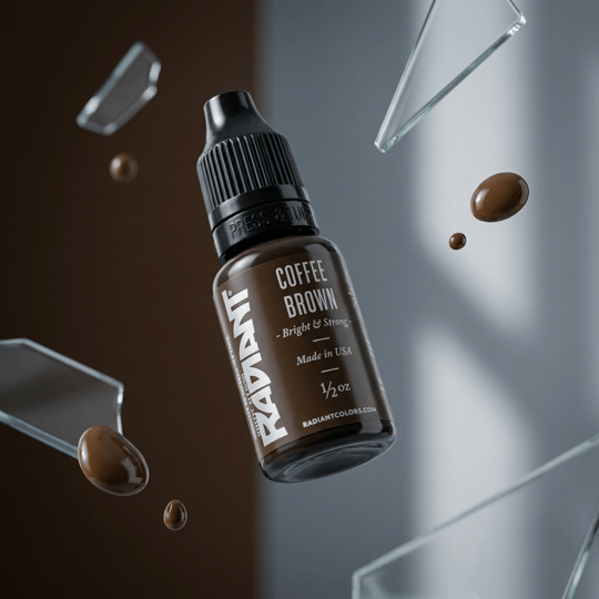 Radiant Colors Coffee Brown Koyu Kahverengi Dövme Boyası 0,5oz - 15ml