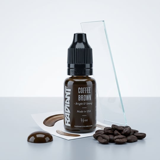 Radiant Colors Coffee Brown Koyu Kahverengi Dövme Boyası 0,5oz - 15ml