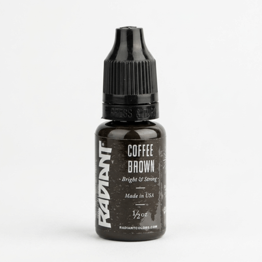 Radiant Colors Coffee Brown Koyu Kahverengi Dövme Boyası 0,5oz - 15ml