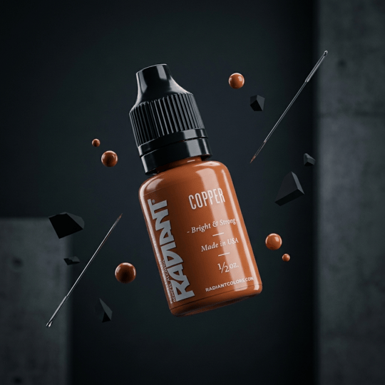 Radiant Colors Copper Bakır Tonlu Kahverengi Dövme Boyası 0,5oz - 15ml