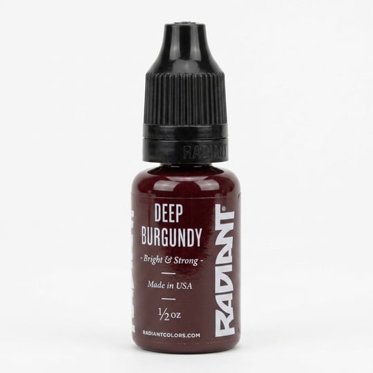 Radiant Colors Deep Burgundy Koyu Bordo Dövme Boyası 0,5oz - 15ml