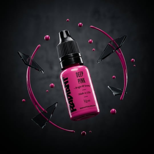 Radiant Colors Deep Pink Koyu Pembe Dövme Boyası 1/2oz - 15ml