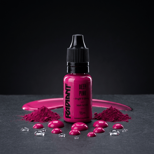 Radiant Colors Deep Pink Koyu Pembe Dövme Boyası 1/2oz - 15ml