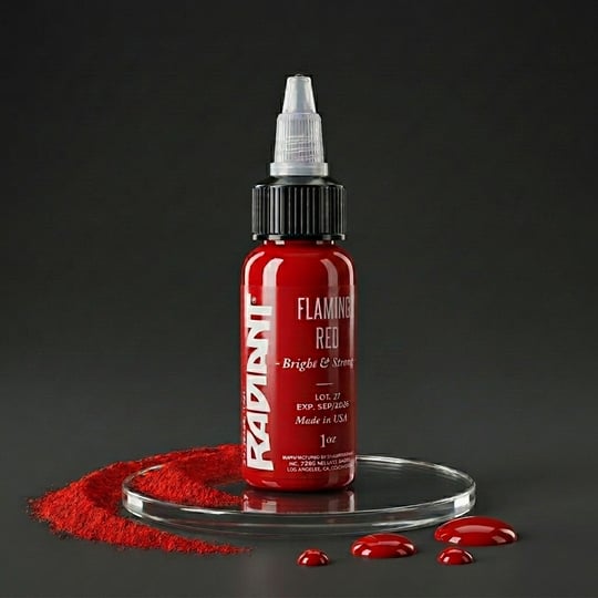 Radiant Colors Flaming Red Kırmızı Dövme Boyası 1oz - 30ml