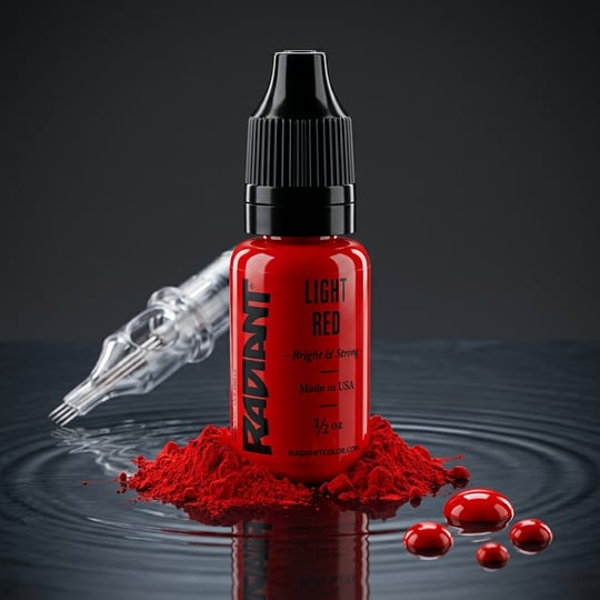 Radiant Colors Light Red Açık Kırmızı Dövme Boyası 1/2oz - 15ml