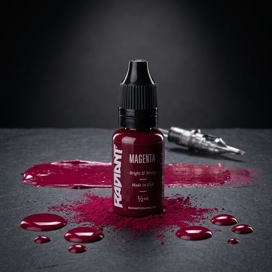 Radiant Colors Magenta Kırmızı Dövme Boyası 1/2oz - 15ml