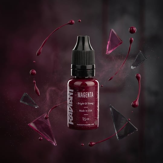 Radiant Colors Magenta Kırmızı Dövme Boyası 1/2oz - 15ml