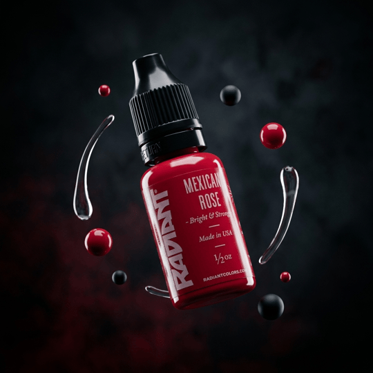 Radiant Colors Mexican Rose Kırmızı Dövme Boyası 1/2oz - 15ml