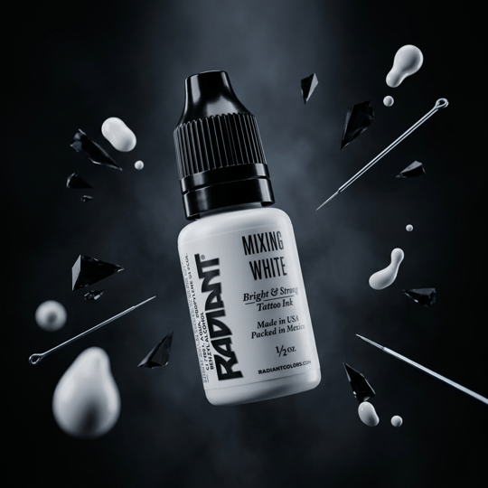 Radiant Colors Mixing White Beyaz Dövme Boyası 0,5oz - 15ml