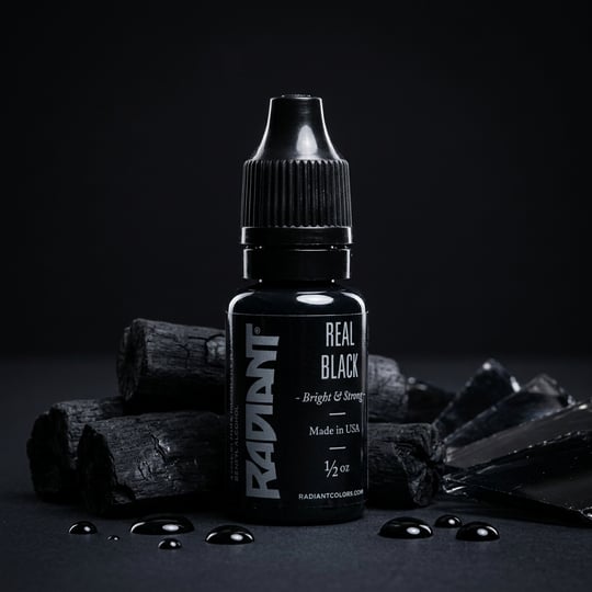 Radiant Colors Real Black Siyah Dövme Boyası 1/2oz - 15ml