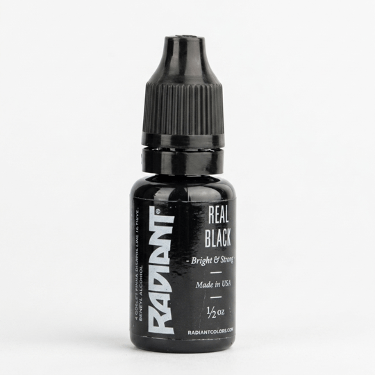 Radiant Colors Real Black Siyah Dövme Boyası 1/2oz - 15ml