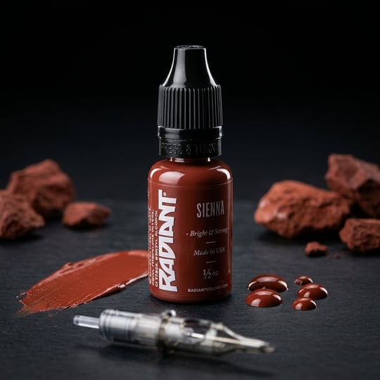 Radiant Colors Sienna Kahverengi Dövme Boyası 1/2oz - 15ml