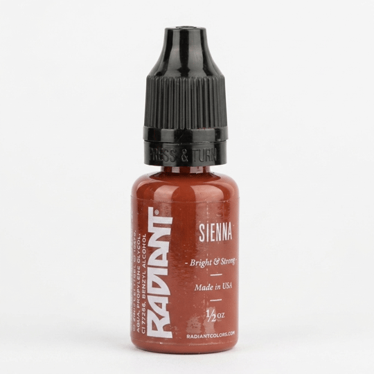 Radiant Colors Sienna Kahverengi Dövme Boyası 1/2oz - 15ml