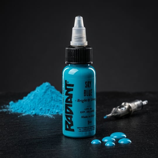 Radiant Colors Sky Blue Mavi Dövme Boyası 1oz - 30ml