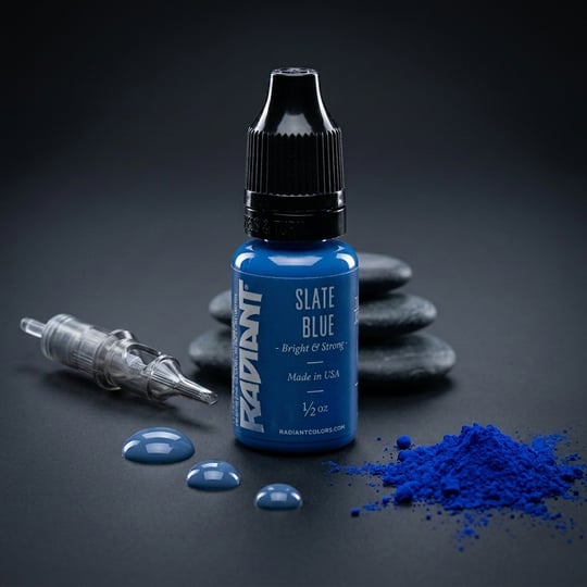 Radiant Colors Slate Blue Mavi Dövme Boyası 0,5oz - 15ml