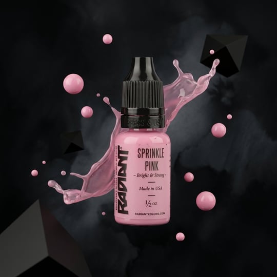 Radiant Colors Sprinkle Pink Pastel Pembe Dövme Boyası 1/2oz - 15ml