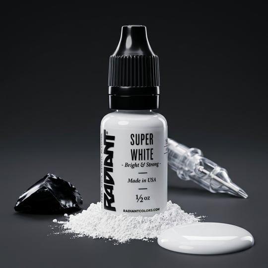 Radiant Colors Super White Beyaz Dövme Boyası 1/2oz - 15ml