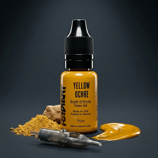 Radiant Colors Yellow Ochre Sarı Dövme Boyası 0,5oz - 15ml