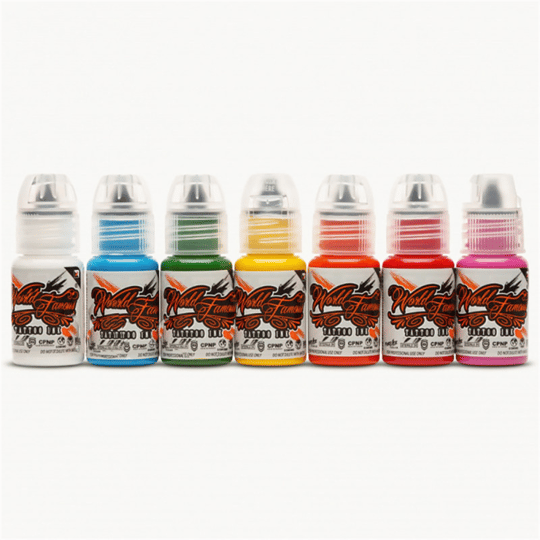 Simple Color 7li Dövme Boyası Seti - World Famous Ink Dövme Boyası - 0,5oz/15ml