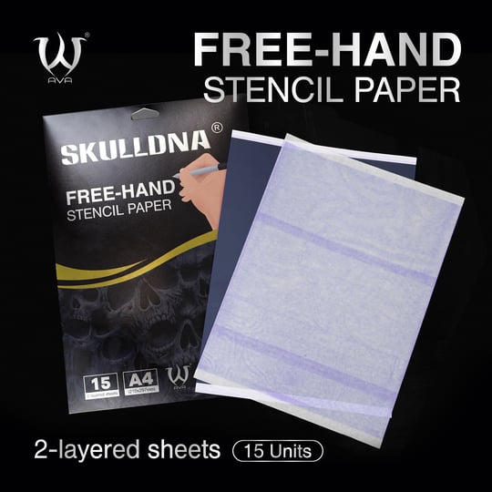 SKULLDNA Free-Hand Stencil Paper 15 Adet