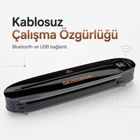 SKULLDNA SP30 Kablosuz A4 Termal Stencil Yazıcı Bluetooth USB