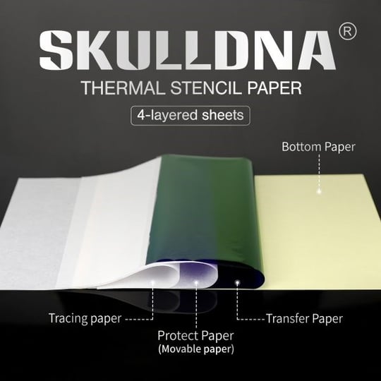 SKULLDNA Thermal Copier Paper Termal Dövme Transfer Kağıdı A4 20 Adet