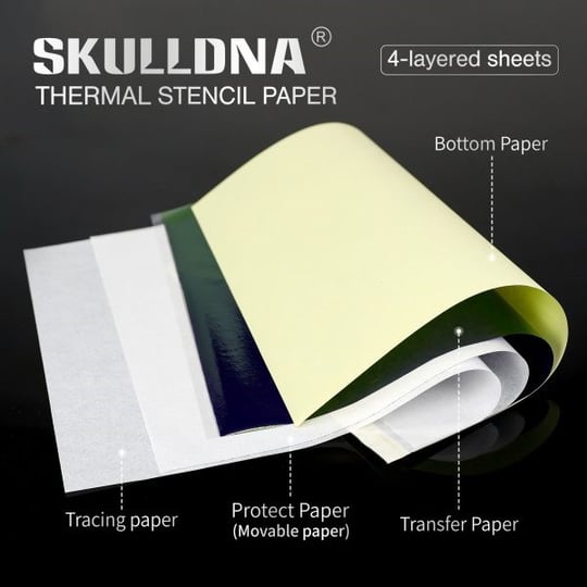SKULLDNA Thermal Copier Paper Termal Dövme Transfer Kağıdı A4 20 Adet