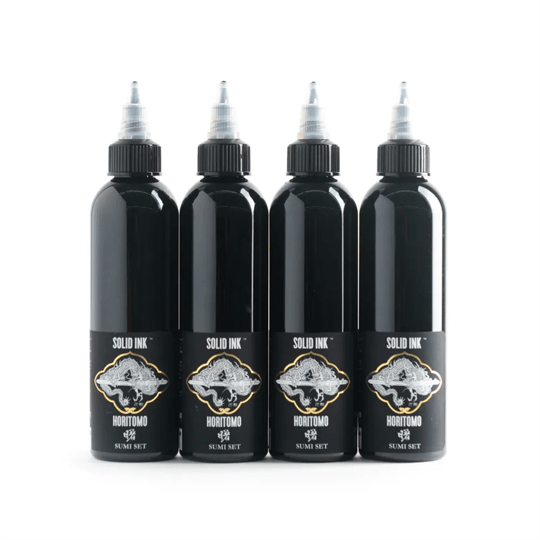 Solid Ink - Horitomo 4 Bottle Sumi Set - 4oz/120ml