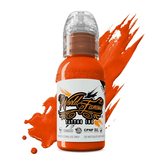 Straight Orange - World Famous Ink Dövme Boyası - 1oz/30ml