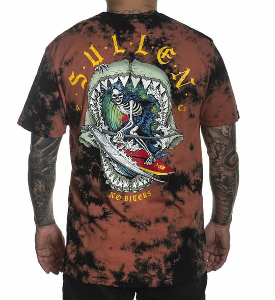 Sullen Kısa Kollu T-Shirt Standart LARGE DESENLi TURUNCU