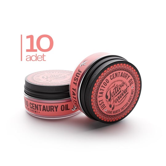 Tattoo Forever Just Tattoo Kantaron Yağlı Dövme Bakım Balmı 50ml 10 Adet