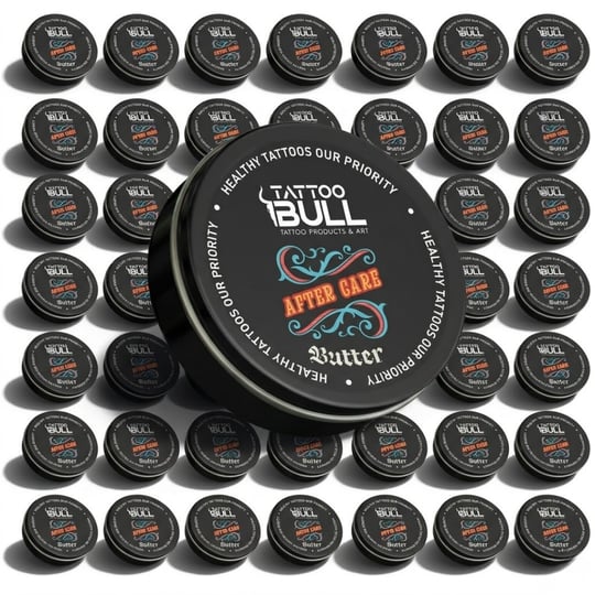 TattooBull Professional Tattoo After Care Butter 50ml 50'li Koli - Dövme Bakım Kremi