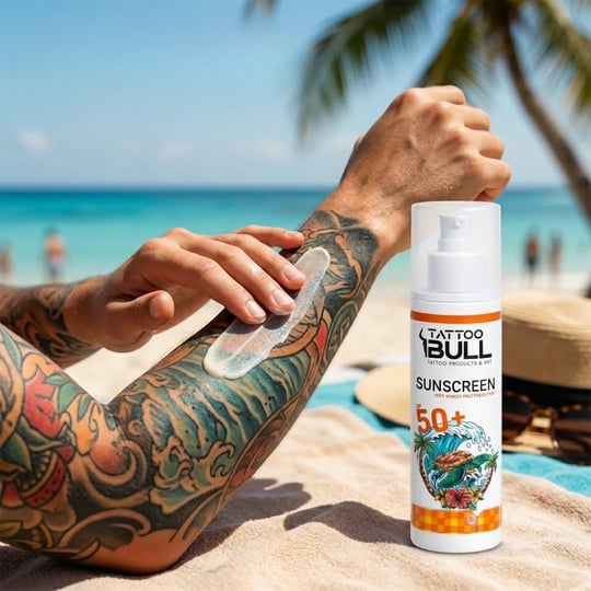 TattooBull Güneş Kremi 100 ml Dövme ve Cilt Koruyucu SPF Krem
