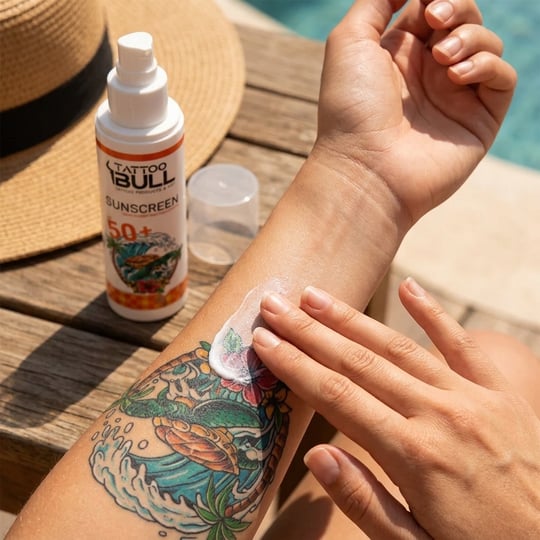 TattooBull Güneş Kremi 100 ml Dövme ve Cilt Koruyucu SPF Krem