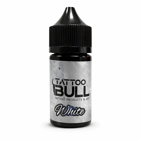 TattooBull Professional Tattoo Ink White 1oz/30ml - Beyaz Dövme Boyası