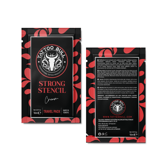 TattooBull Strong Premium Stencil Cream 10 ml. - Şaset Dövme Transfer Sıvısı - Transfer Jeli