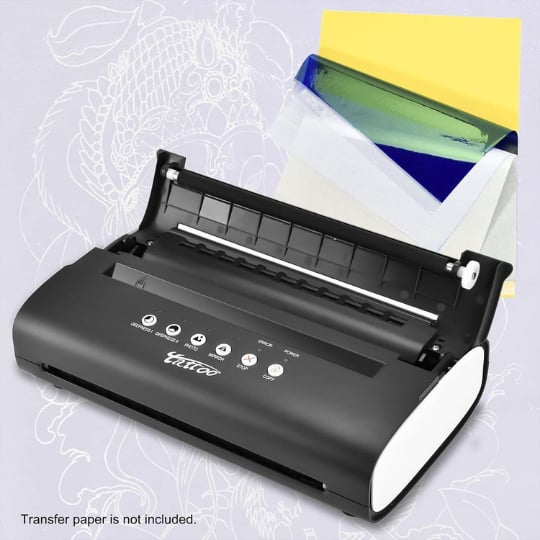 Thermal Tattoo Copier PRT5 Dövme Stencil Termal Yazıcı Siyah