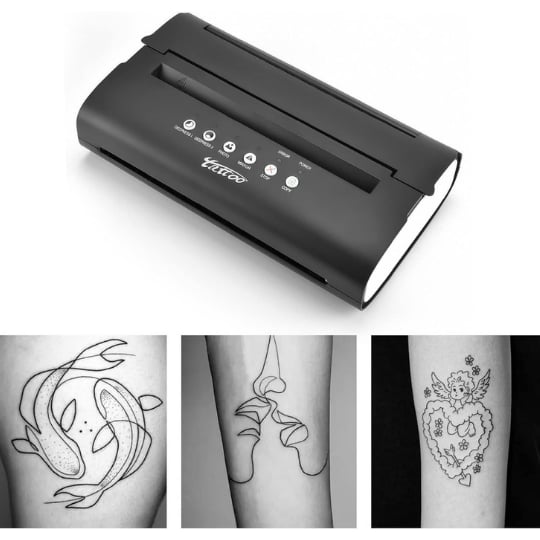 Thermal Tattoo Copier PRT5 Dövme Stencil Termal Yazıcı Siyah
