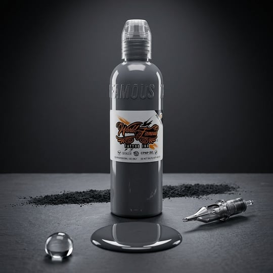 World Famous Ink Battleship Grey Gri Dövme Boyası 4oz - 120ml