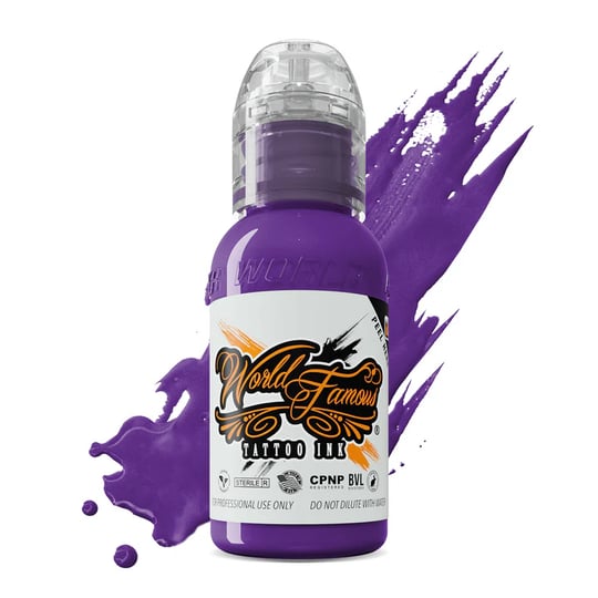 World Famous Ink Deep Amethyst Koyu Mor Dövme Boyası 1oz - 30ml
