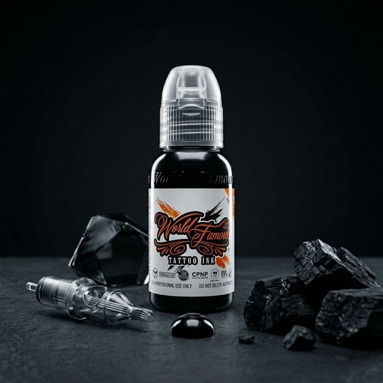 World Famous Ink Legendary Outlining Siyah Çizgi Dövme Boyası 1oz - 30ml