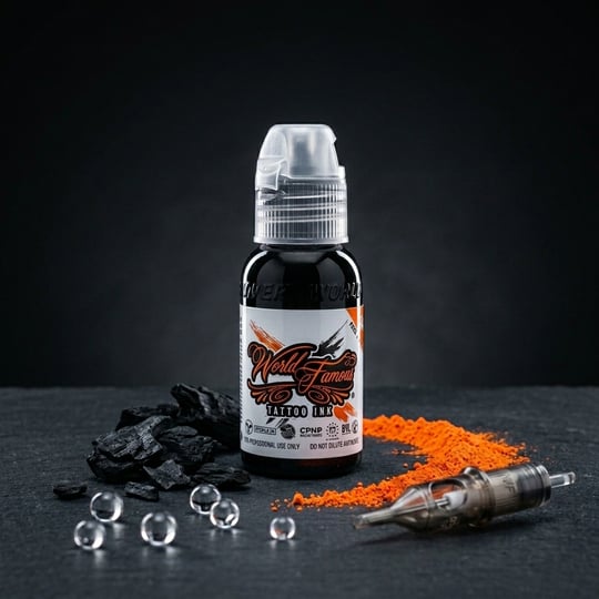 World Famous Ink Legendary Outlining Siyah Çizgi Dövme Boyası 1oz - 30ml