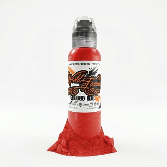 World Famous Ink Mayon Lava Red Kırmızı Dövme Boyası 1oz - 30ml