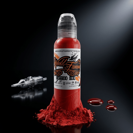 World Famous Ink Mayon Lava Red Kırmızı Dövme Boyası 1oz - 30ml