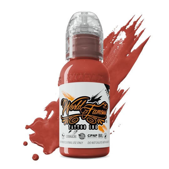 World Famous Ink Oleg Brick Red Kırmızı Dövme Boyası 1oz - 30ml