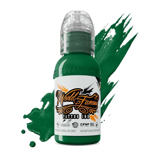 World Famous Ink Oleg Deep Green Koyu Yeşil Dövme Boyası 1oz - 30ml