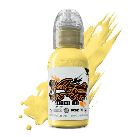 World Famous Ink Oleg Soft Yellow Sarı Dövme Boyası 1oz - 30ml