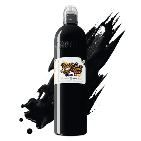 World Famous Ink Pitch Black Siyah Dövme Boyası 8oz - 240ml
